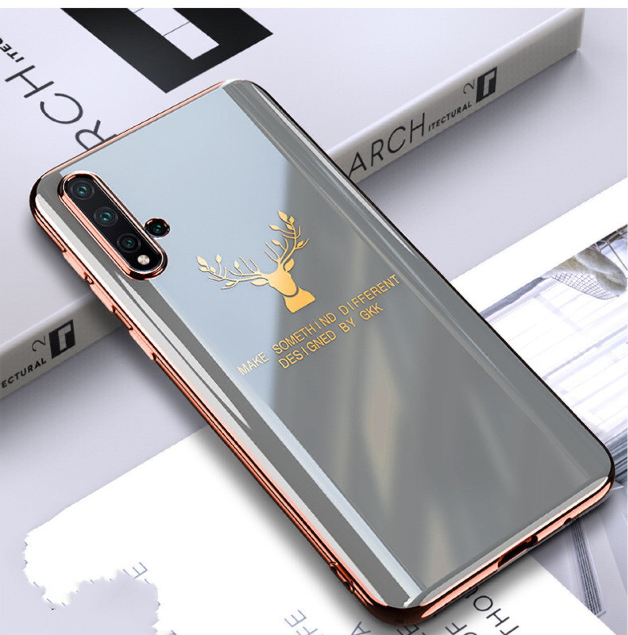 Electroplating soft glue elk mobile phone case Electroplating soft glue elk mobile phone case